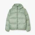Short Water-Repellent Hooded Puffed Jacket