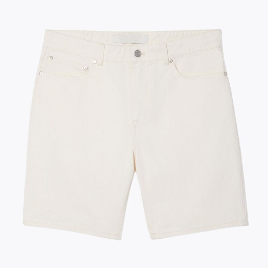 Straight Fit Denim Bermuda Shorts