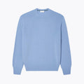 Carded Wool Crew Neck Sweater